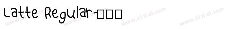 Latte Regular字体转换
